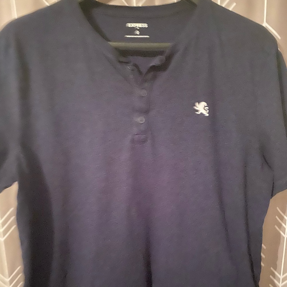 Express Navy Cotton tee XL